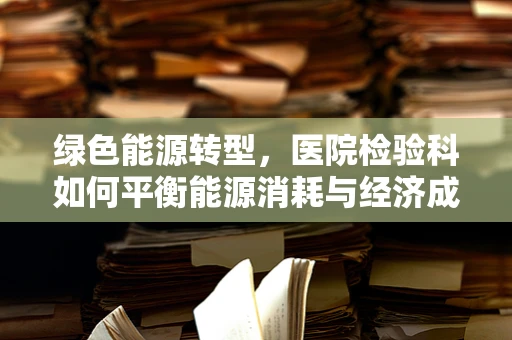 绿色能源转型，医院检验科如何平衡能源消耗与经济成本？