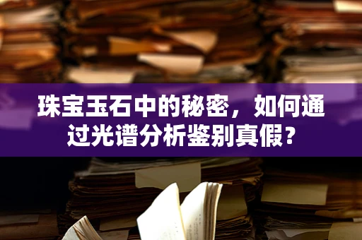 珠宝玉石中的秘密，如何通过光谱分析鉴别真假？