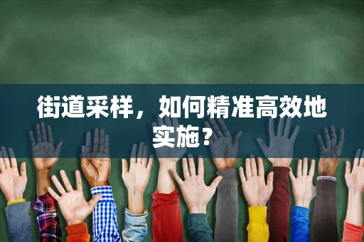 街道采样，如何精准高效地实施？