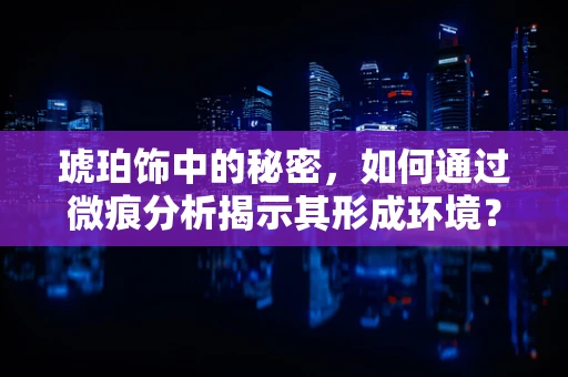 琥珀饰中的秘密，如何通过微痕分析揭示其形成环境？