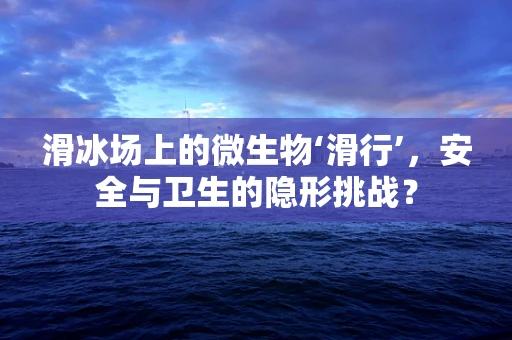 滑冰场上的微生物‘滑行’，安全与卫生的隐形挑战？